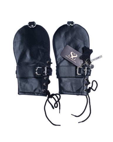 245363 - Bound X Calfskin Restraint Mittens - Just for you desires