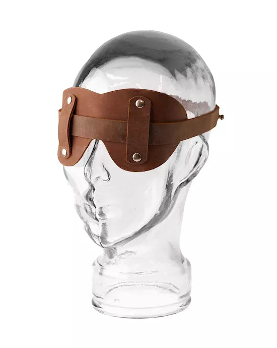 unique Saddle Leather Blindfold - Just for you desires