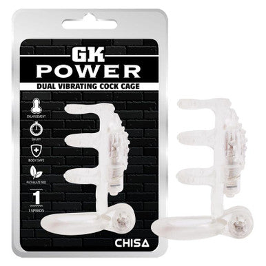 246795 - Dual Vibrating Cock Cage - Just for you desires
