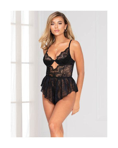 247223 - Radiance Romper 11096 Black M - Just for you desires