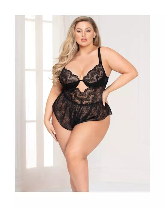 Radiance Romper 11096 Black S (H) - Just for you desires