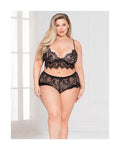 247321 - Enchanting Bra Set 11127X Black 1X/2X - Just for you desires