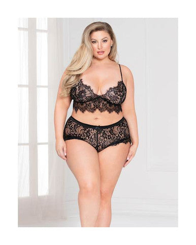 247321 - Enchanting Bra Set 11127X Black 1X/2X - Just for you desires