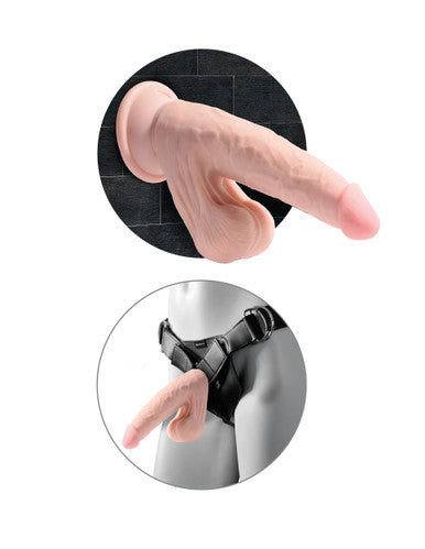 248086 - King Cock Triple Density Cock With Swinging Balls - Just for you desires