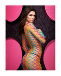 248275 - Rainbow Net Mini Dress - Just for you desires