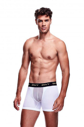 248339 - ENVY MESH LONG BOXER WHITE - Just for you desires