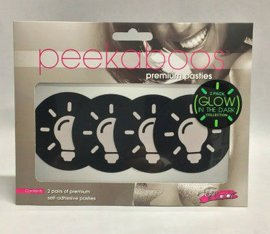 248520 - GLOW IN THE DARK LIGHT BULB Pasties - Just for you desires
