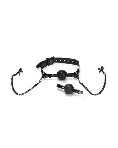 248961 - Diamond Collection Ball Gag And Nipple Clips - Just for you desires