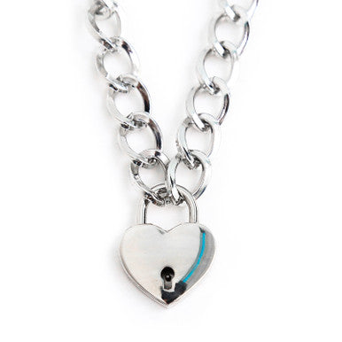 249142 - Heart Lock Collar - Just for you desires