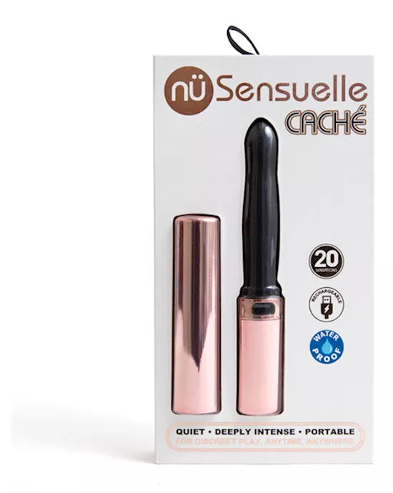 Sensuelle Cache 20 Func Rechargeable Covered Vibe - Just for you desires