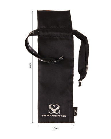 249842 - Share Satisfaction Satin Bag - Silver Thread 32 x 10cm - Just for you desires