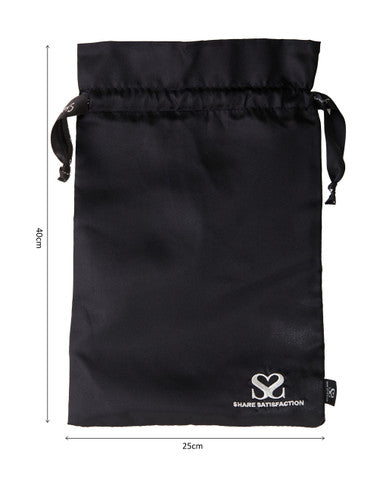 249843 - Share Satisfaction Satin Bag - Silver Thread 25 x 40cm - Just for you desires