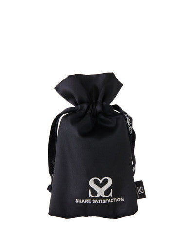 249844 - Share Satisfaction Satin Bag - Silver Thread 22 x 12cm - Just for you desires