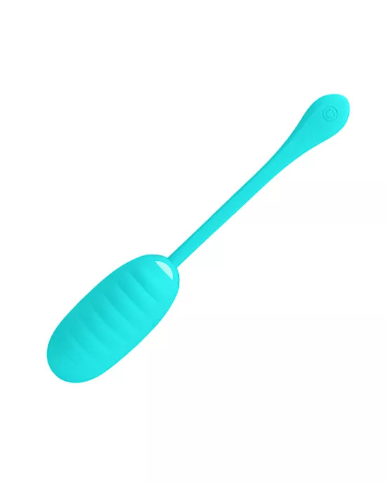 Pretty Love Kirk Liquid Silicone Remote Egg Vibrator Blue - Just for you desires