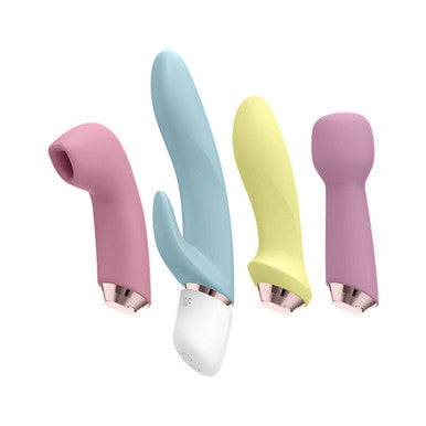 267665 - Satisfyer Marvelous Four - Interchangeable Head Vibrator - Just for you desires