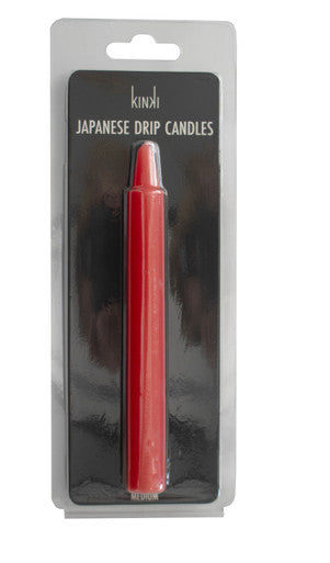 261494 - Kinki Japanese Drip Candles - Medium - Red - Just for you desires