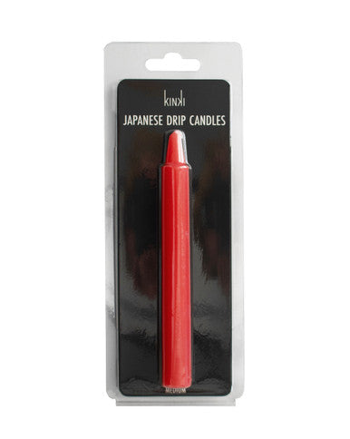 261494 - Kinki Japanese Drip Candles - Medium - Red - Just for you desires