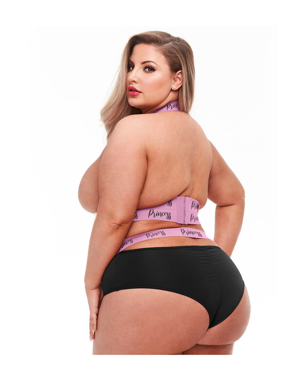 268799 - Princess Logo Strap Bra And Panty Set - Just for you desires