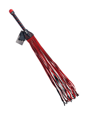 269012 - Bound X Suede Flogger With Stitching Detail - Just for you desires