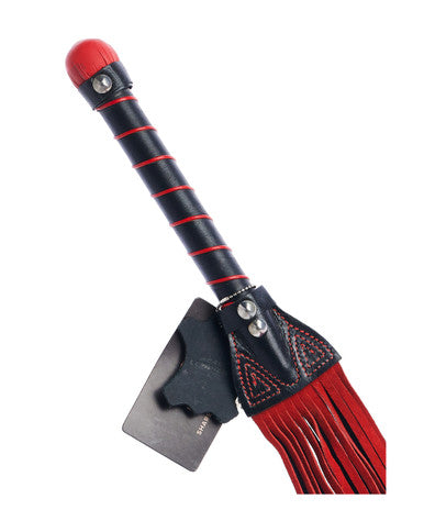 269012 - Bound X Suede Flogger With Stitching Detail - Just for you desires