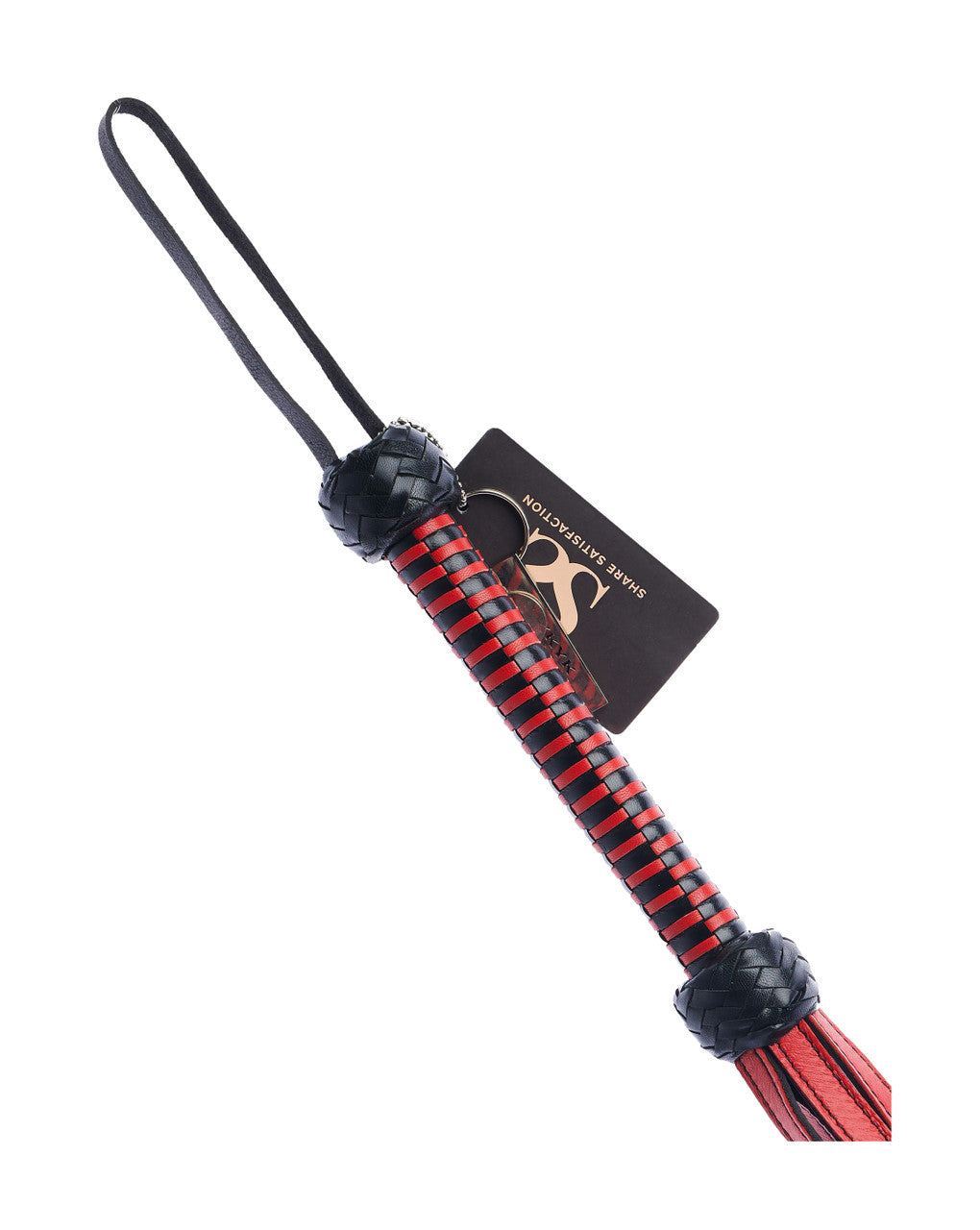 Bound X Leather Flogger with Spikes - Just for you desires