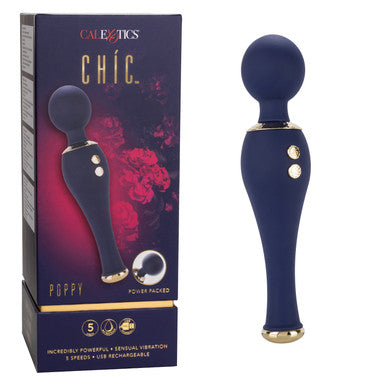 269203 - Chic Poppy Wand Vibrator - 8 Inch - Just for you desires