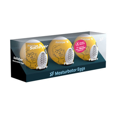 269766 - Satisfyer Masturbator Eggs - Set Of 3 - Fierce - Just for you desires