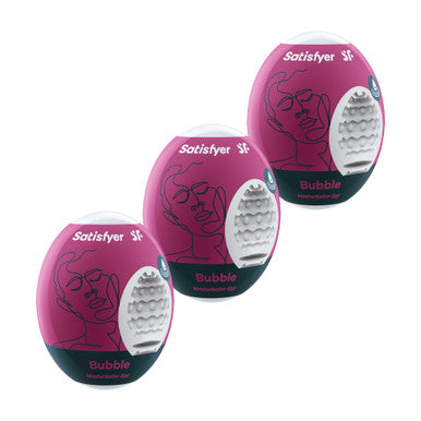 269767 - Satisfyer Masturbator Eggs - Set Of 3 - Bubble - Just for you desires