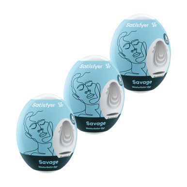 269769 - Satisfyer Masturbator Eggs - Set Of 3 - Savage - Just for you desires