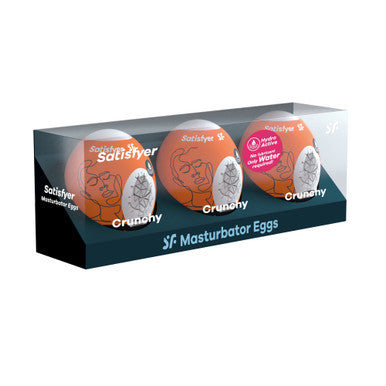 269770 - Satisfyer Masturbator Eggs - Set Of 3 - Crunchy - Just for you desires