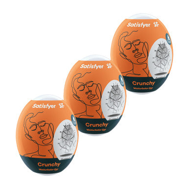 269770 - Satisfyer Masturbator Eggs - Set Of 3 - Crunchy - Just for you desires