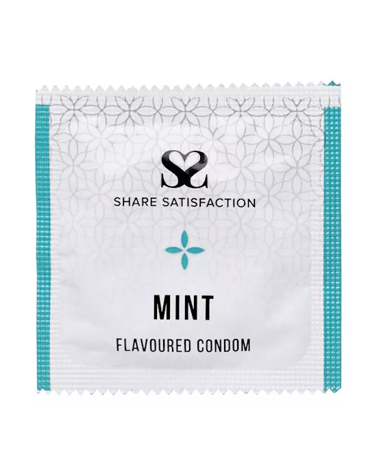 Share Satisfaction Mint Flavoured Condom - Single - Just for you desires