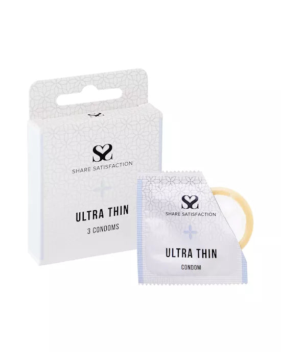Share Satisfaction Ultra Thin Condom - 3 pack - Just for you desires