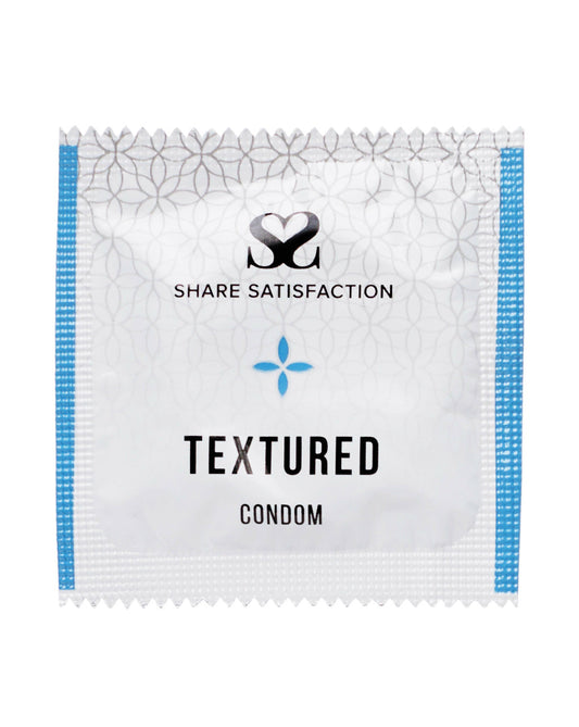 269830 - Share Satisfaction Textured Condoms 3 Pack - Just for you desires