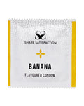 269831 - Share Satisfaction Banana Flavoured Condoms 3 Pack - Just for you desires