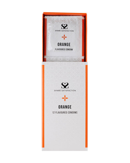 Share Satisfaction Orange Flavoured Condom - 12 pack