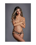 Adore The Only One Black Strappy Ouverte Panty - Just for you desires