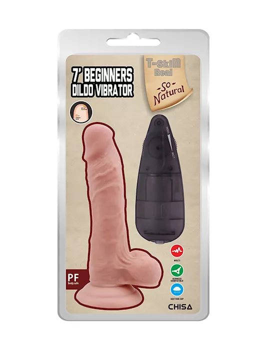 7 Inch Beginners Dildo Vibrator - Just for you desires