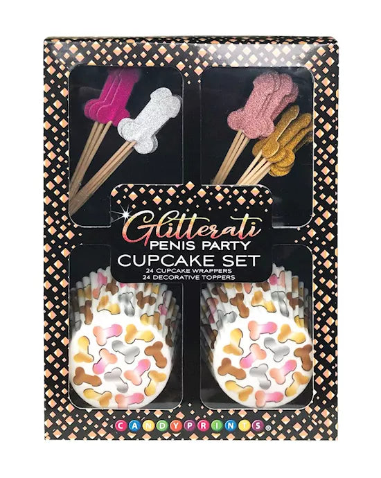 Glitterati Penis Cupcake Set - Just for you desires