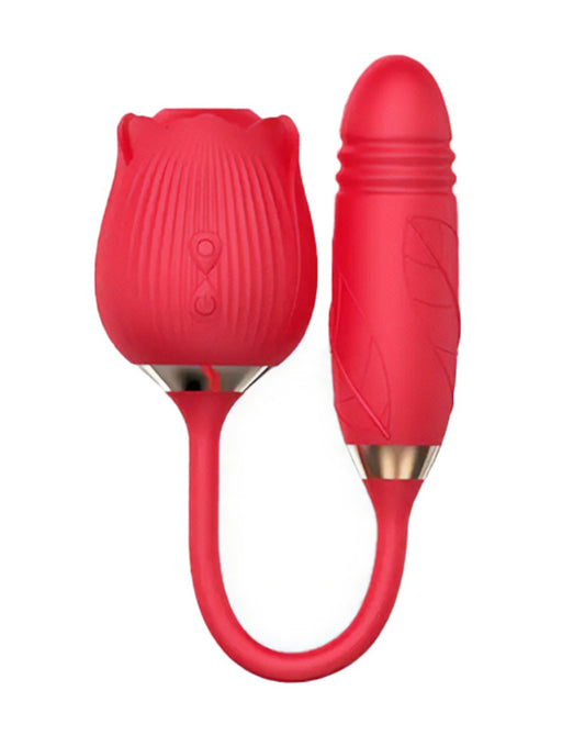 Amore Rose Sucker and Thrusting Vibrator