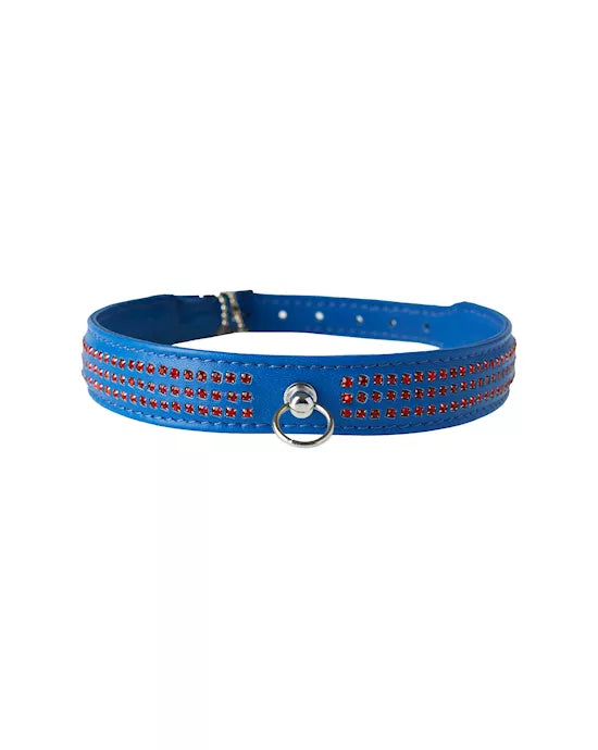 Bound X Collar With Rhinestones - Just for you desires