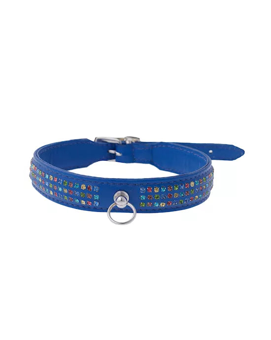 Bound X Collar With Rhinestones - Just for you desires