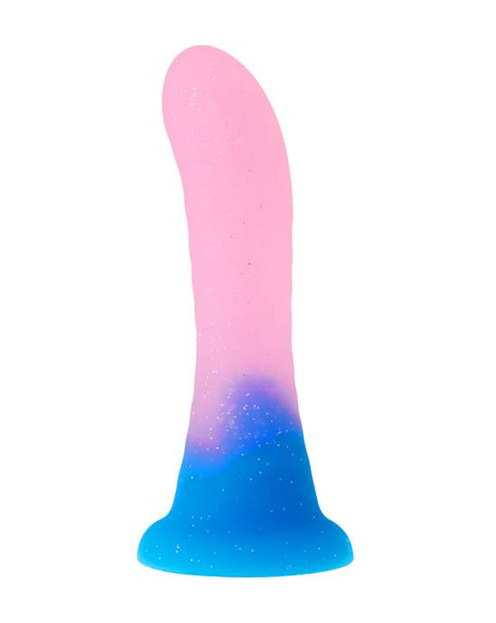 272425 - Nood Colours - Glow in the Dark Jelly Glitter Dildo - Foil Bag - Just for you desires