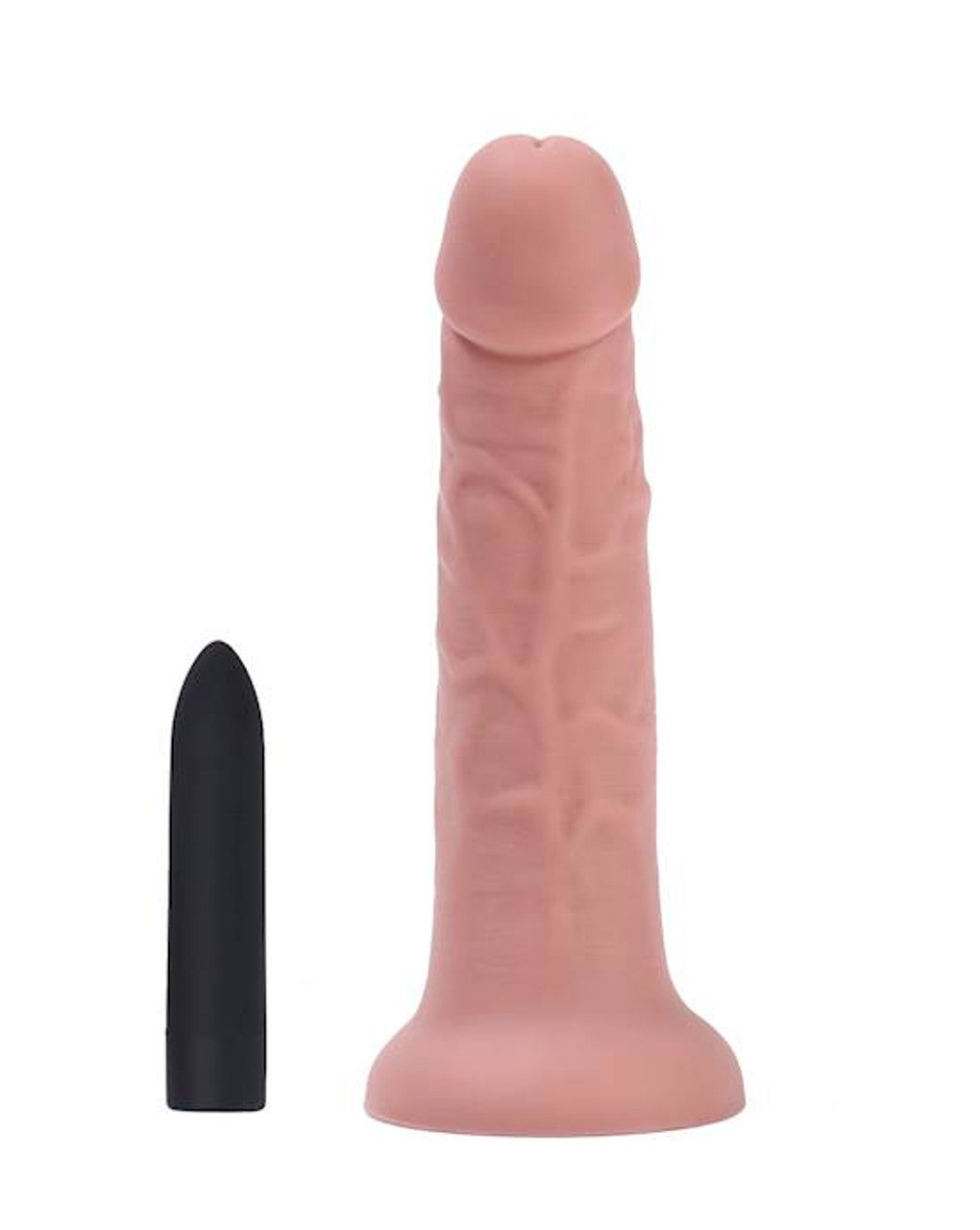 272470 - Nood - Realistic Dildo with Bullet - Foil Bag