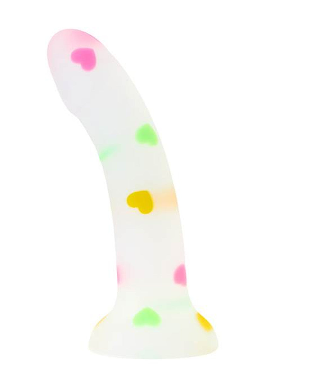 272475 - Nood Colours - Love Heart Confetti Silicone Dildo - Foil Bag - Just for you desires