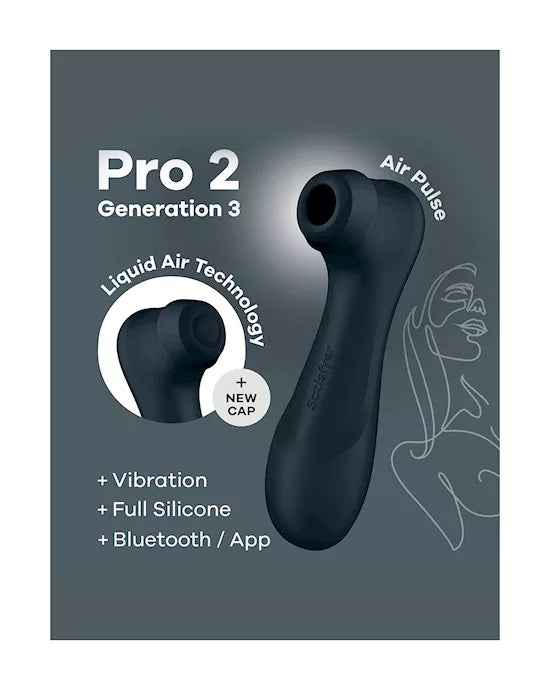 Pro 2 Generation 3 with Liquid Air Technology Vibration and Bluetooth/App - Just for you desires