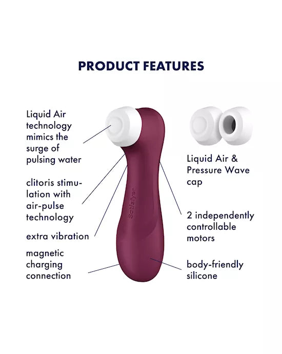 Pro 2 Generation 3 with Liquid Air Technology Vibration and Bluetooth/App - Just for you desires