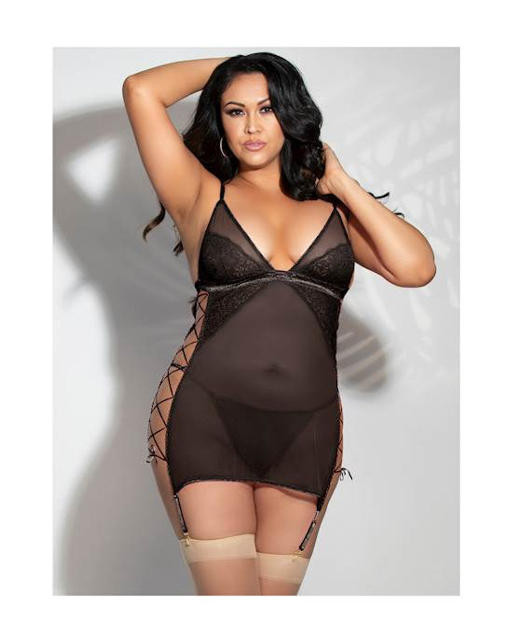 2-Piece Chemise Set Midnight Kiss - Just for you desires
