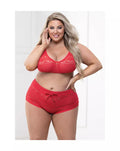 2-Piece Bralette Set Midnight Kisses - Just for you desires