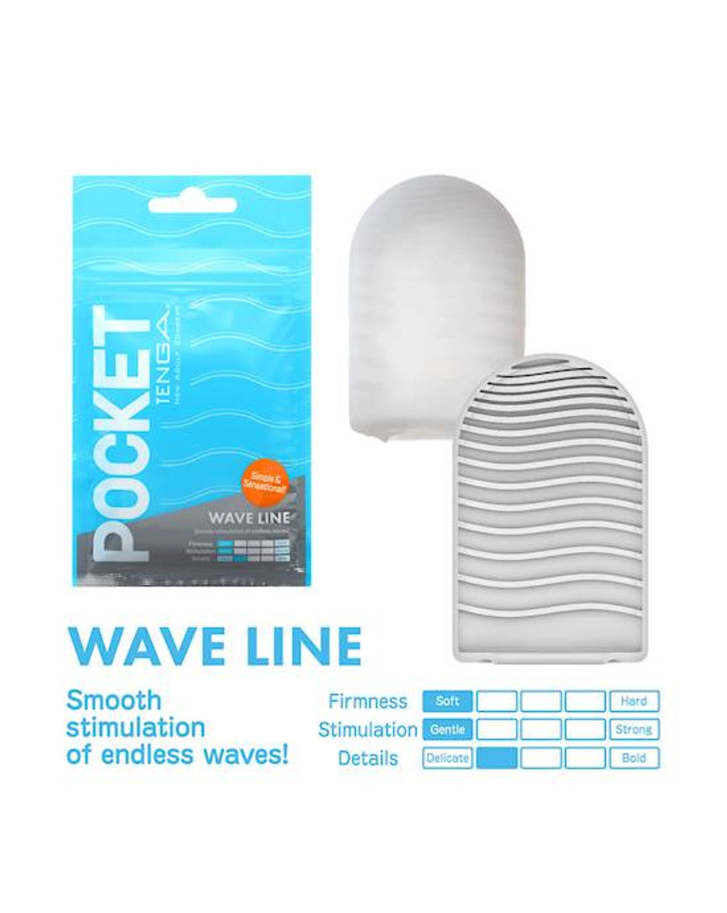 POCKET TENGA Wave Line - Just for you desires